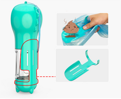 botella de agua para perros 3 en 1